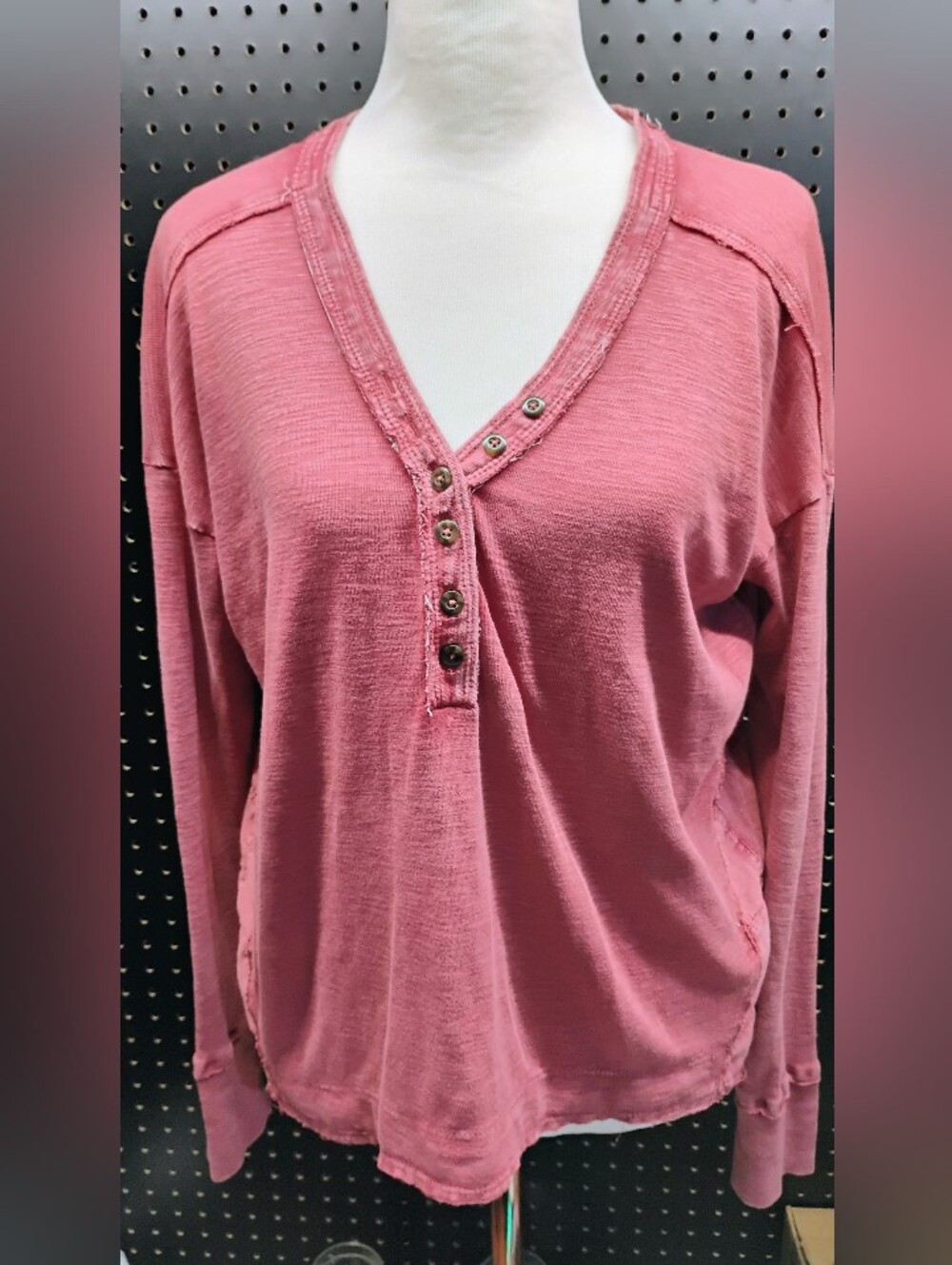 Pilcro Burgundy Oversized Shirt Small Anthropologie